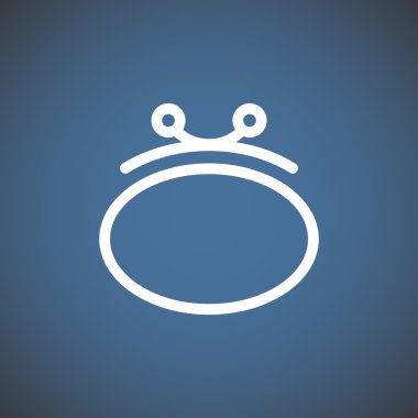 Basit cüzdan web simgesi 