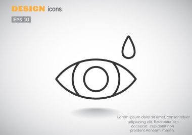 Basit simge göz damlası 
