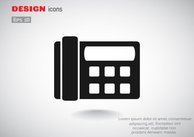 Faks telefon web simgesi