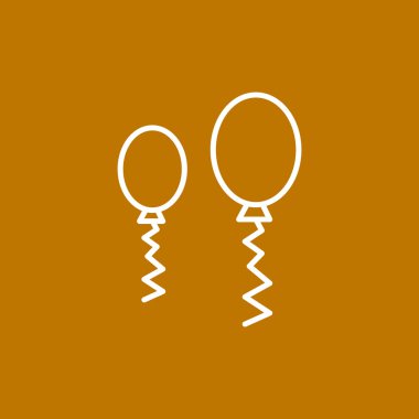 Basit balonlar anahat simgesini 