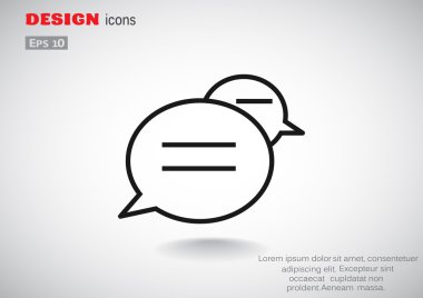 Diyalog kabarcıklar web simgesi 