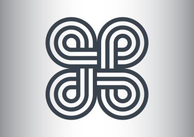 Eğrisi simetrik şekiller desen