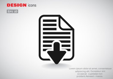 Download dosya web simge 