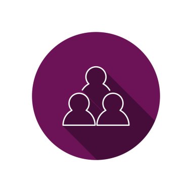 Grup insanlar basit web simgesi 
