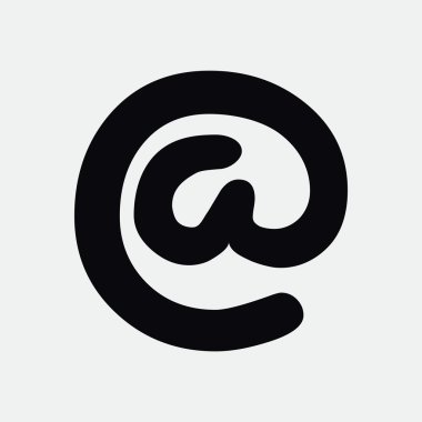 Geniş e-posta işareti web simgesi 