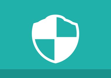 Basit kalkan web simgesi 