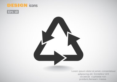 Atık geri dönüşüm sembolü  