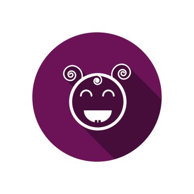 Mutlu bir çocuk yüzü doodle 