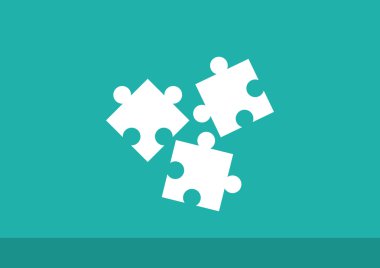 Bulmaca öğeleri basit web simgesi 