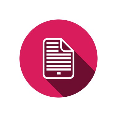 Belge dosya basit web simgesi 