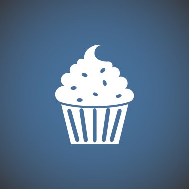Cupcake tatlı web simgesi 