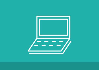 Basit dizüstü web simgesi 