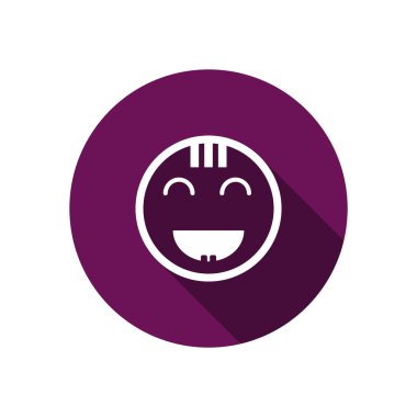 Mutlu bir çocuk yüzü doodle 