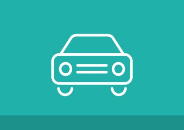 Basit araba web simgesi 