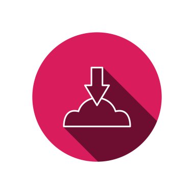 Bulut dosya karşıya yükleme simgesi 