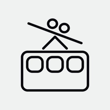 Füniküler demiryolu web simgesi 