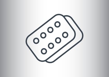 Bandaj sıva basit web simgesi