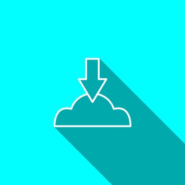 Bulut dosya karşıya yükleme simgesi 