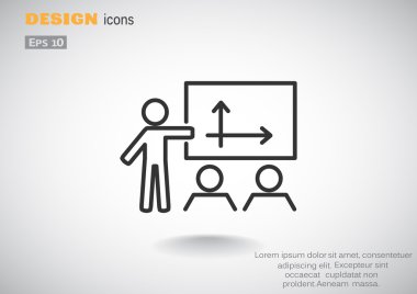 insanlar sunum basit simgesini 