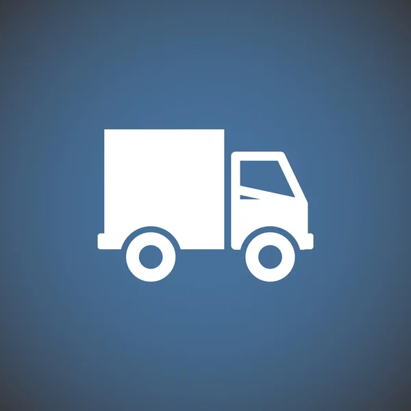 Semplice icona web camion — Vettoriale Stock