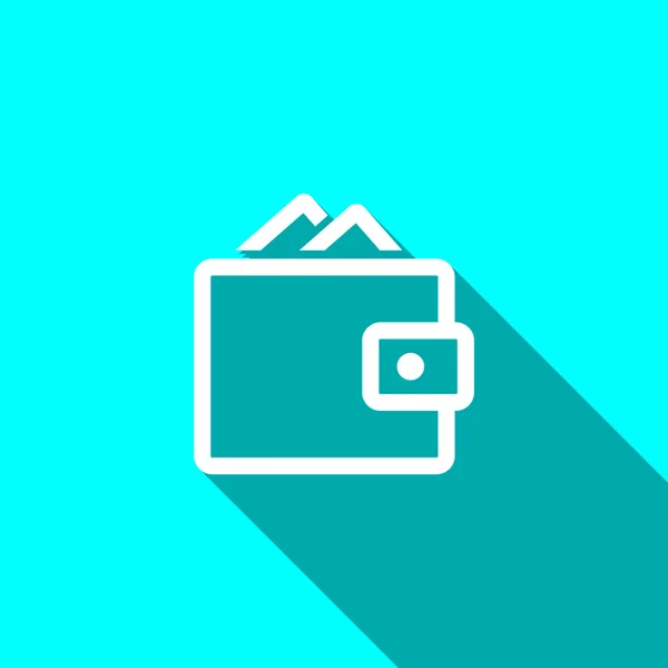 Απλή πορτοφόλι εικονίδιο web — Διανυσματικό Αρχείο