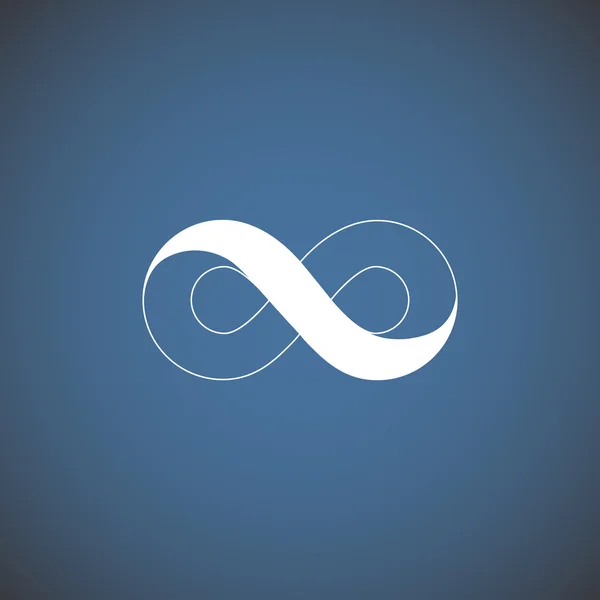 Infinity symboolpictogram web — Stockvector