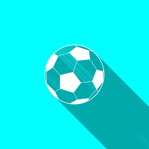 Soccer ball web icon — Stock Vector