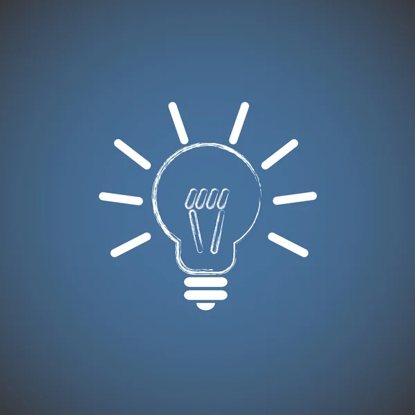 Light bulb web icon — Stock Vector