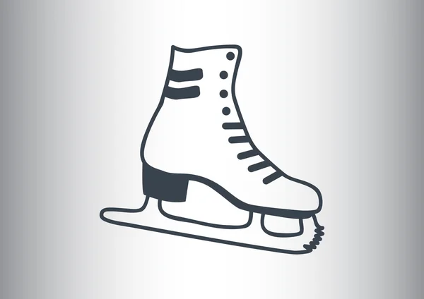 Skate schoen web pictogram — Stockvector