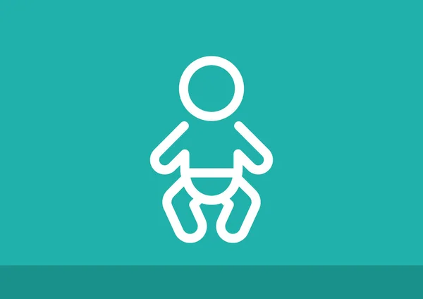 Baby baby symbool — Stockvector