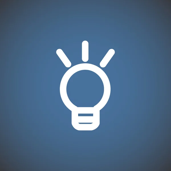 Ícone web lâmpada — Vetor de Stock