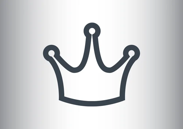 Korony ikona, koncepcja vip — Wektor stockowy