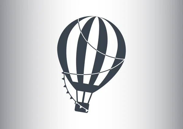 Globo aerostato icono web — Archivo Imágenes Vectoriales