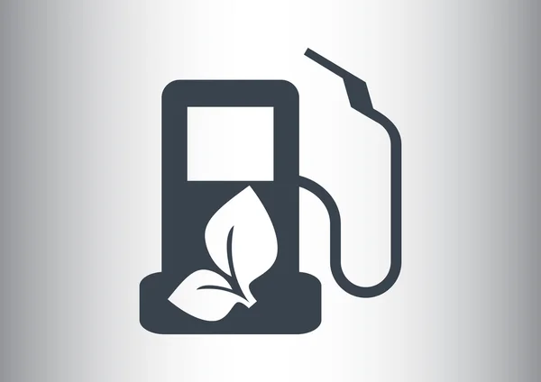 Eco brandstof eenvoudige pictogram — Stockvector