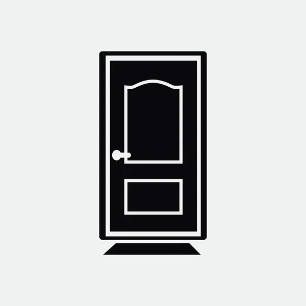 Kapalı kapının web simgesi — Stok Vektör