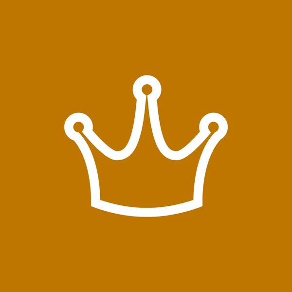 Kroon pictogram, VIP-concept — Stockvector