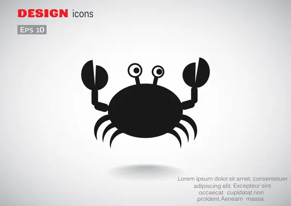 Crab web icon — Stock Vector