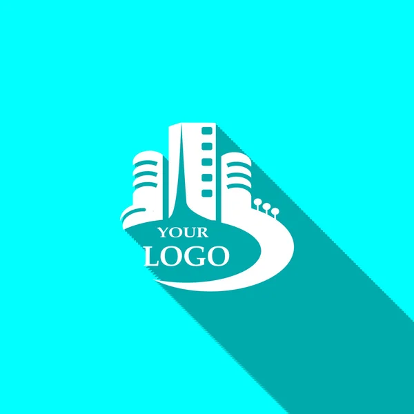 City buildings logo — Stock Vector