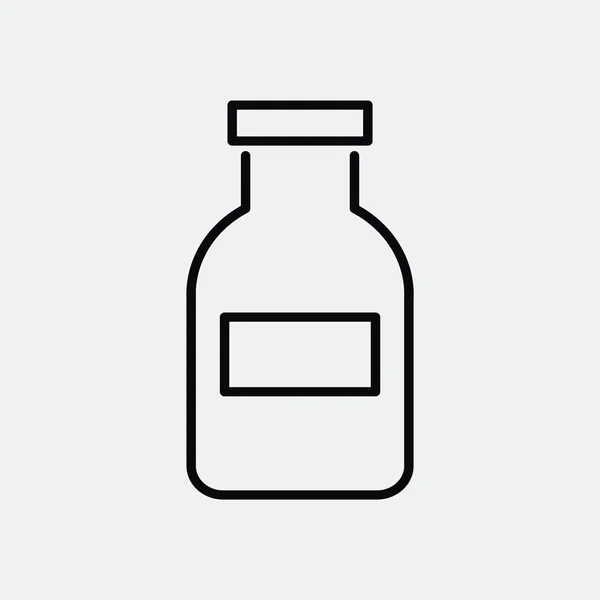 Ikon web botol obat - Stok Vektor