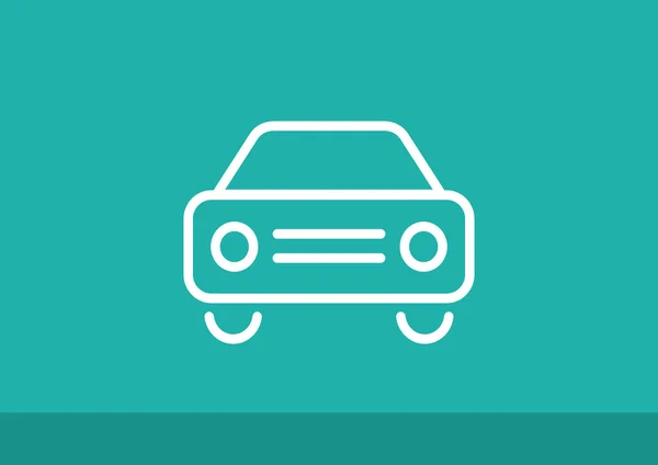 Icono web de coche simple — Vector de stock