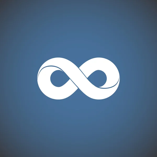 Infinity symbol web icon — Stock Vector