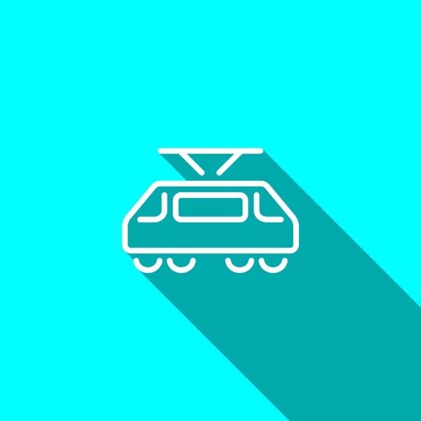 Simple tram web icon — Stock Vector