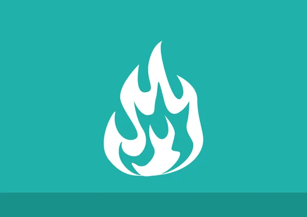 Fire flames web icon — Stock Vector