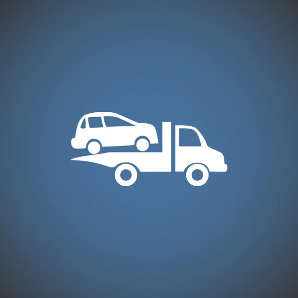 Auto evacuatie web pictogram — Stockvector