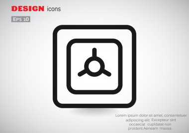 Basit güvenli illüstrasyon 