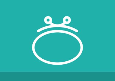 Basit cüzdan web simgesi 