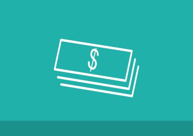 Dolar web simgesi yığını 