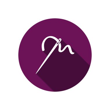 İğne basit web simgesi ile konu 