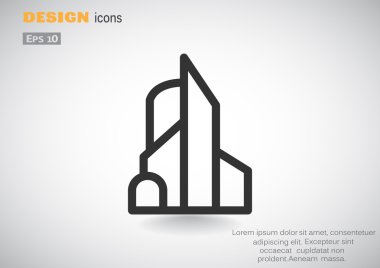 Büyük şehir basit web simgesi