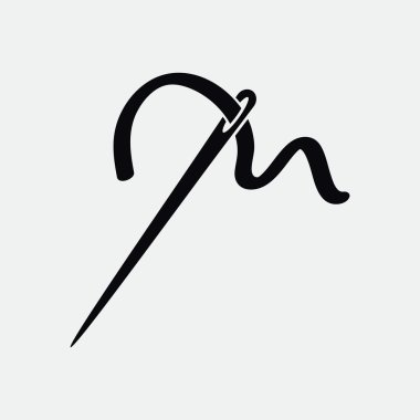 İğne basit web simgesi ile konu 